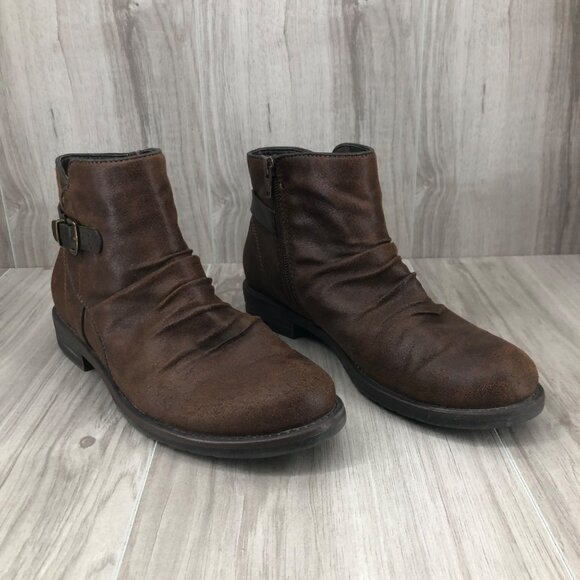 Baretraps Ankle Boots Womens 7M Callahan Brown Zip Booties - Picture 3 of 11